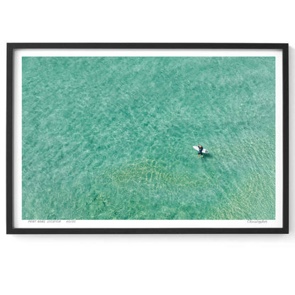 Holding on – Aerial Coastal Print of Shelly Beach, NSW