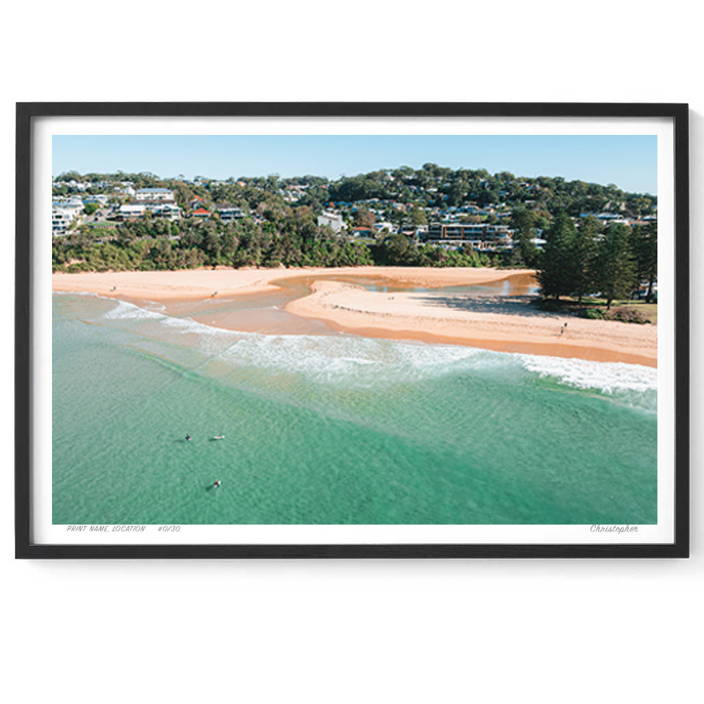 Three Pines – Aerial Coastal Print of Terrigal Beach, NSW