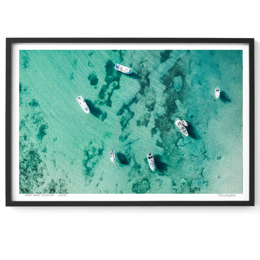 7 Boats – Coastal Print of Terrigal Beach, NSW