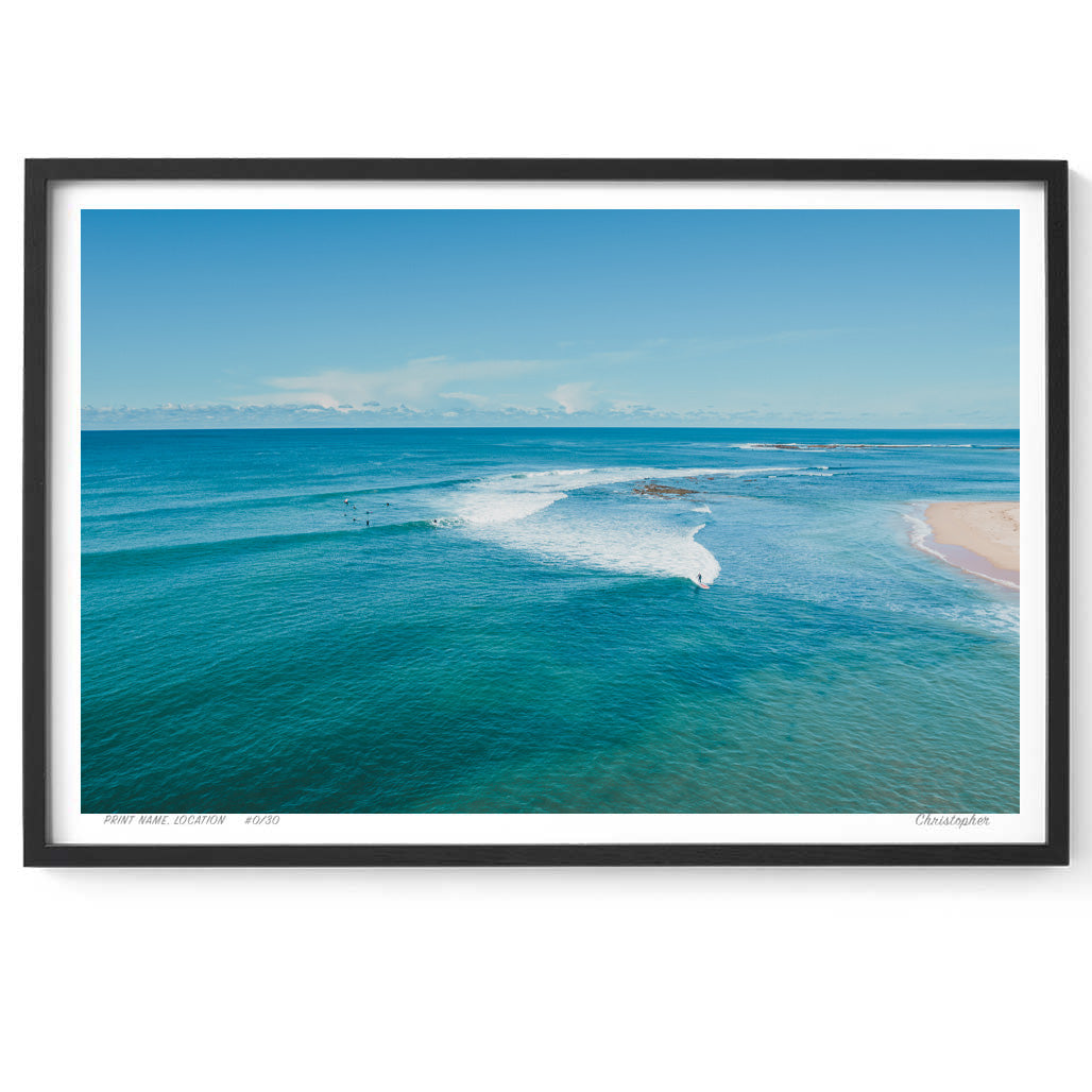 Vast – Coastal Aerial Print of Blue Bay, NSW