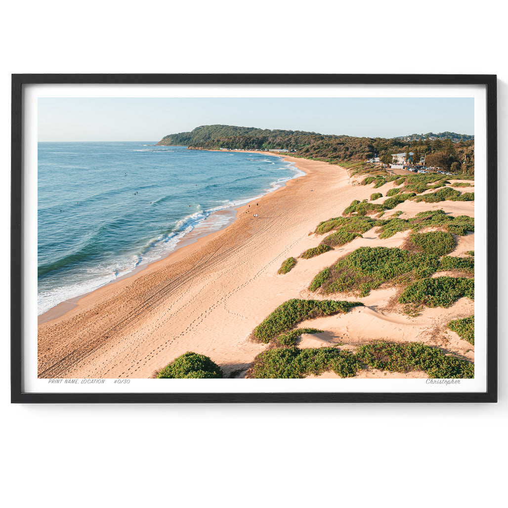 Shelly Beach – Aerial Coastal Print of Shelly Beach, NSW