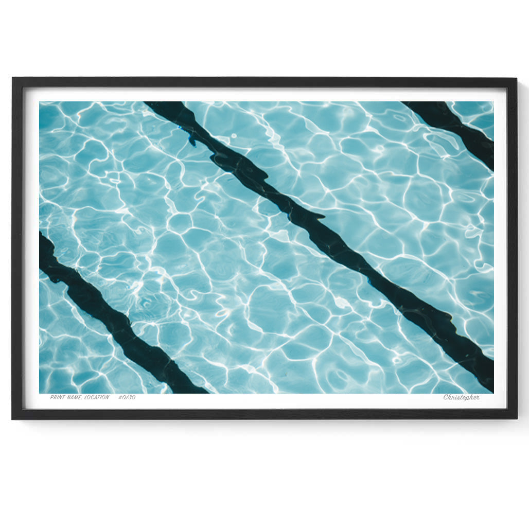 Flow Lines – Coastal Print of Bondi, Sydney