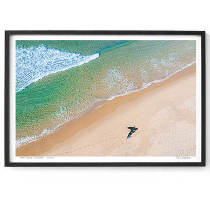 Linear – Aerial Coastal Print of Terrigal Beach, NSW