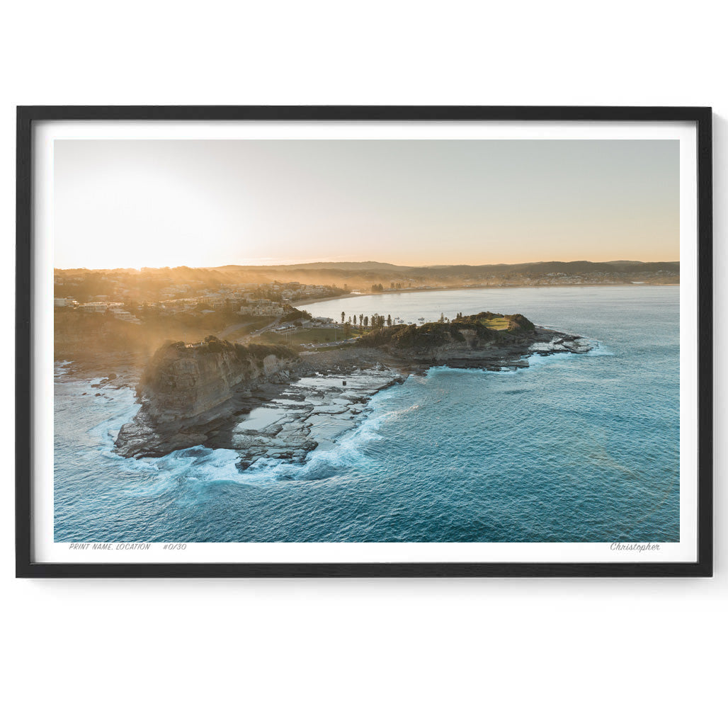 Salt Mist – Aerial Coastal Print of Terrigal Beach, NSW