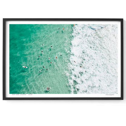 Split - Coastal Print of Snapper Rocks, Coolangatta, QLD