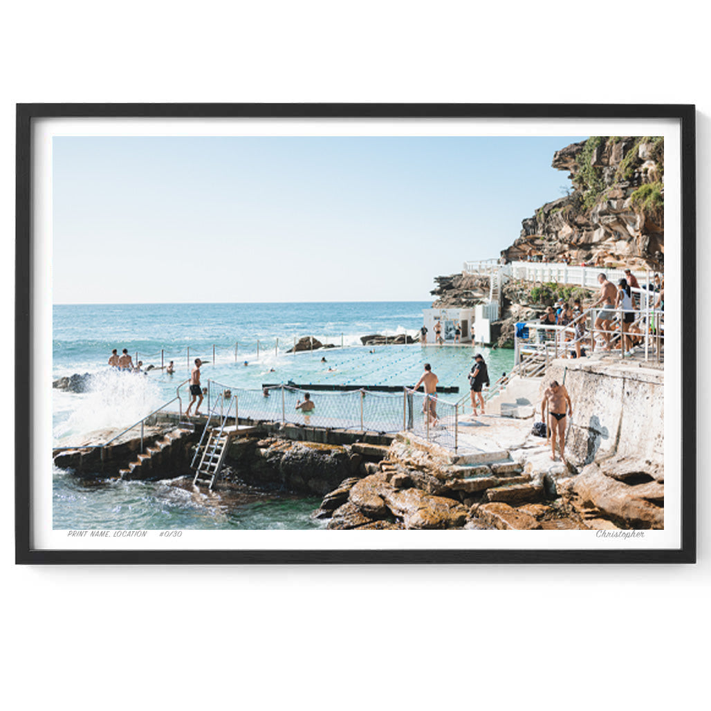 Bronte Pool – Coastal Print of Bronte Beach, Sydney