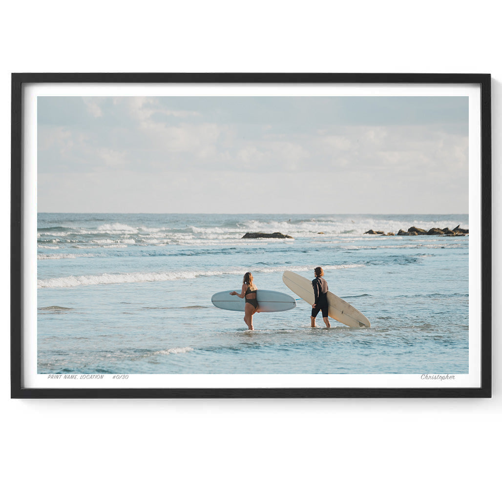 Two for Two - Coastal Print of Snapper Rocks, Coolangatta, QLD