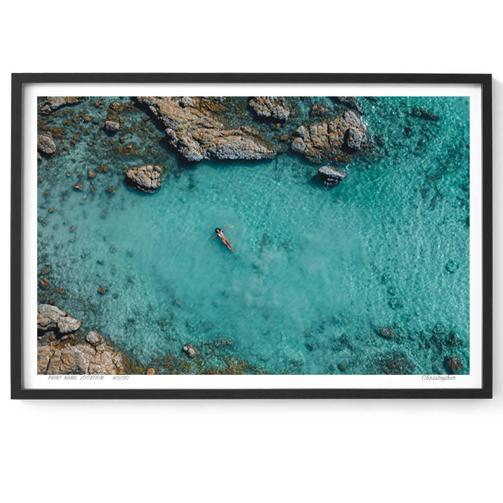 A World Away – Aerial Coastal Print of Hideaway, Far North Queensland