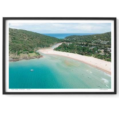 Hat Head - Aerial Coastal Print of Hat Head, NSW
