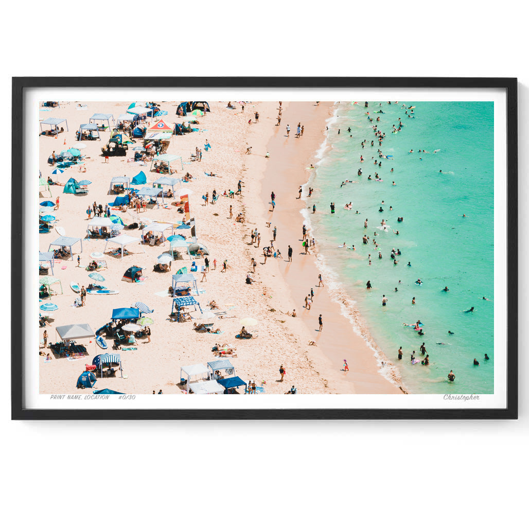 Bayside Days – Aerial Coastal Print of Toowoon Bay Beach, NSW