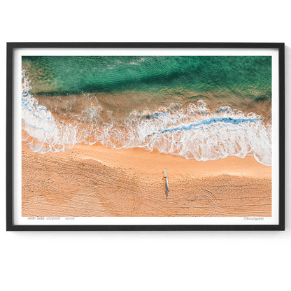 Skyline – Aerial Coastal Print of Shelly Beach, NSW