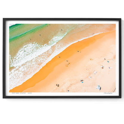 Salt & Sand – Arial Coastal Print of Terrigal Beach, NSW