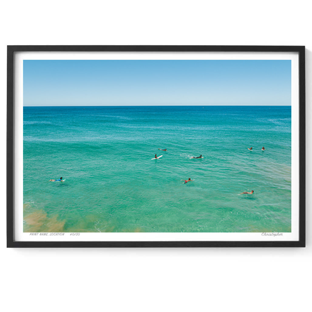 Lining up – Aerial Coastal Print of North Avoca, NSW