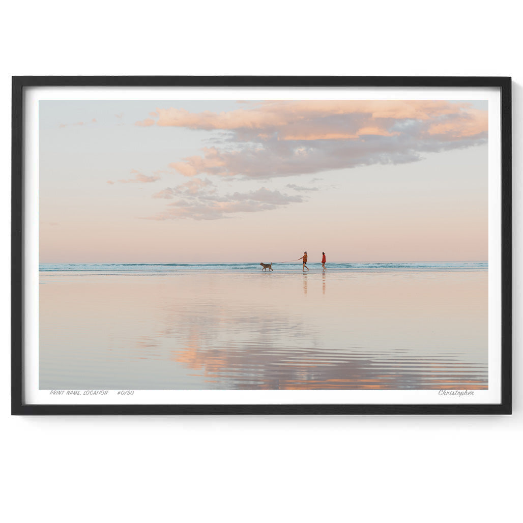 Walking Who - Coastal Print of Coolum, Sunshine Coast QLD