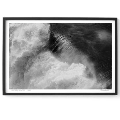 Textured – Aerial Surf Print of Forresters Beach, NSW