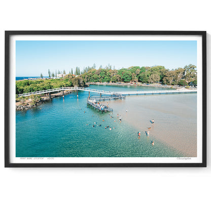 Changed - Aerial Ocean Print of South West Rocks, NSW