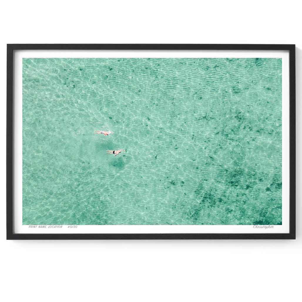 Twin Lanes – Aerial Coastal Print of Toowoon Bay Beach, NSW