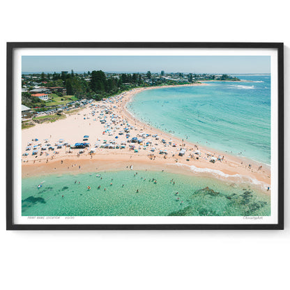 Views – Aerial Coastal Print of Toowoon Bay Beach, NSW