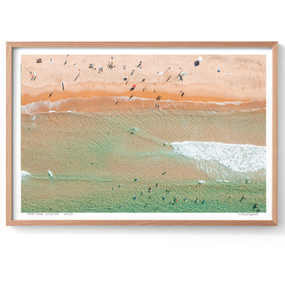 Coastal Contrast – Arial Coastal Print of Terrigal Beach, NSW