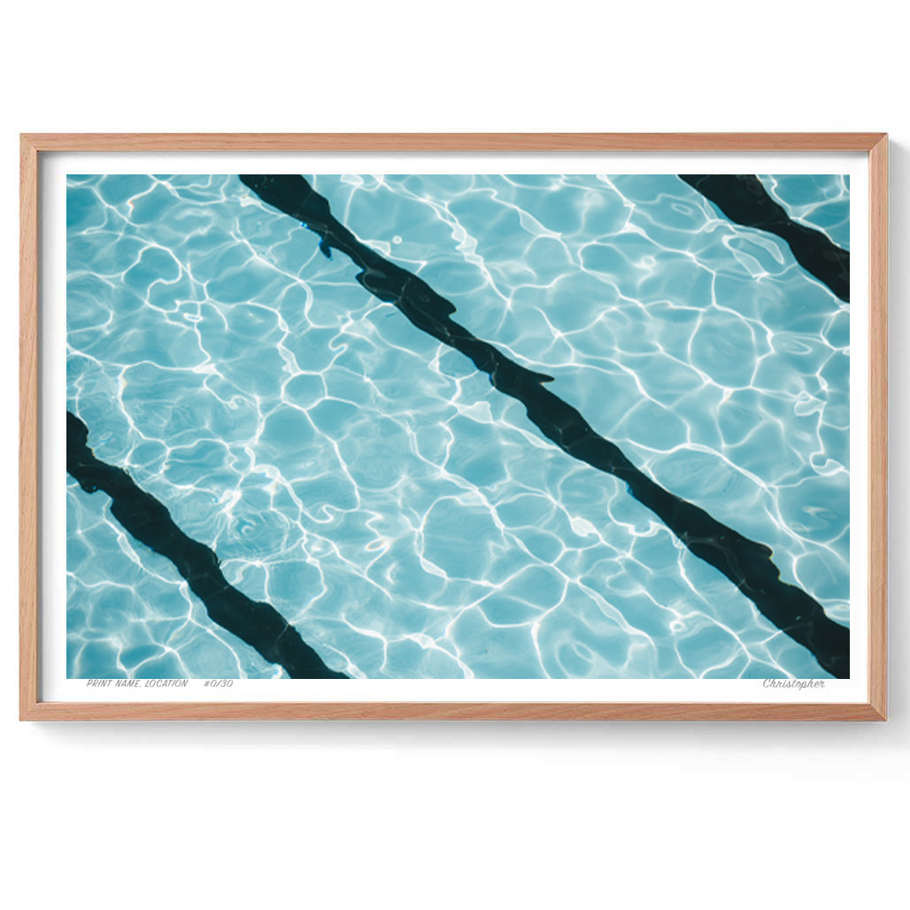 Flow Lines – Coastal Print of Bondi, Sydney