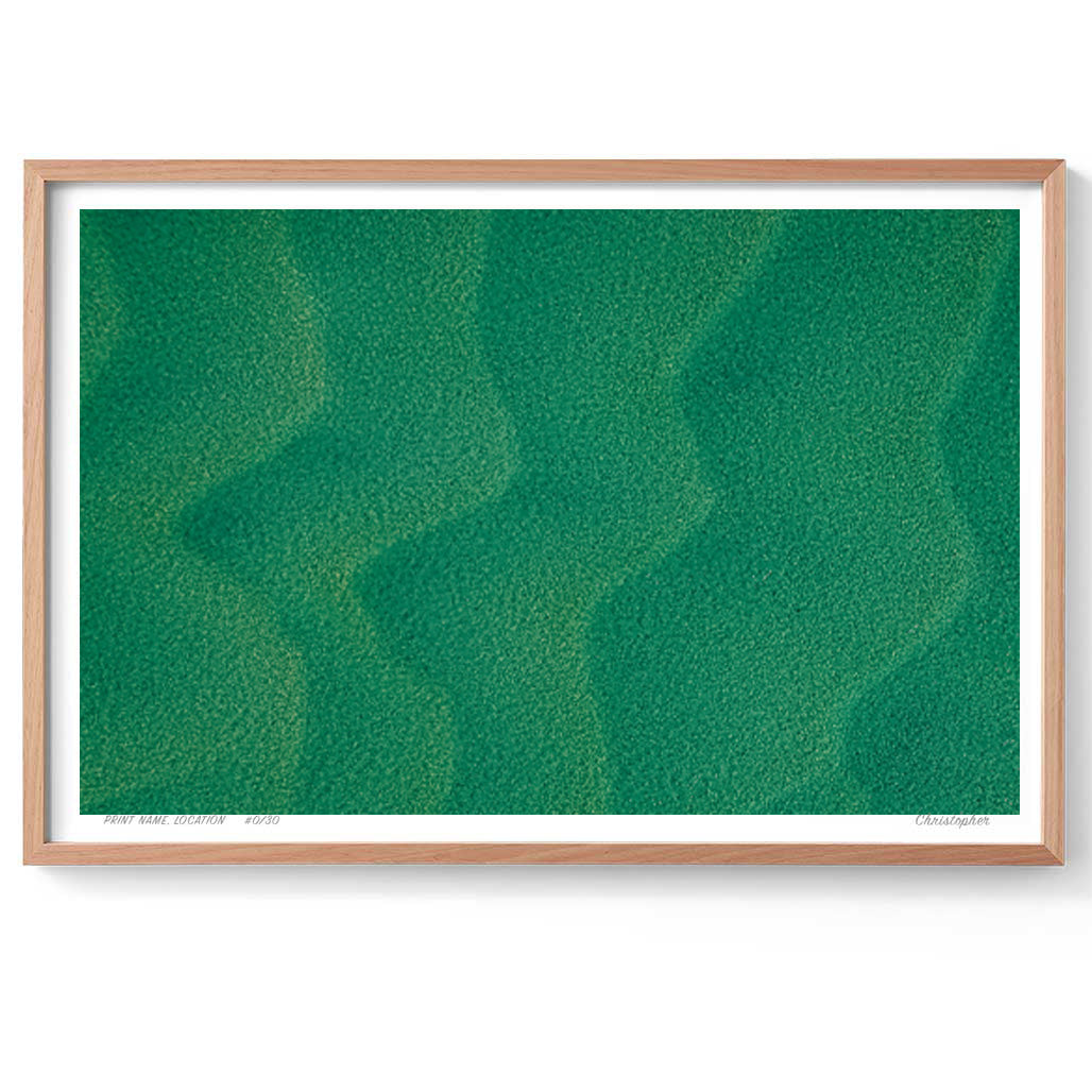 Underwater Lines - Aerial Coastal Print of Nambucca Beach, NSW