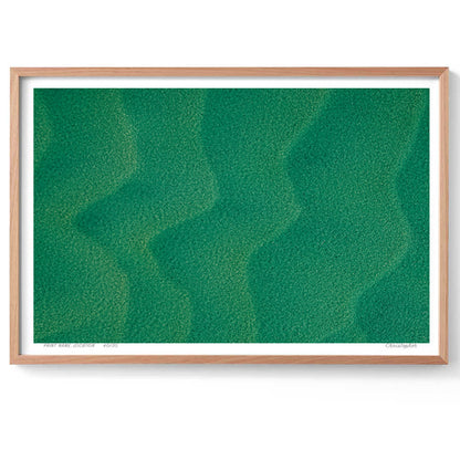 Underwater Lines - Aerial Coastal Print of Nambucca Beach, NSW