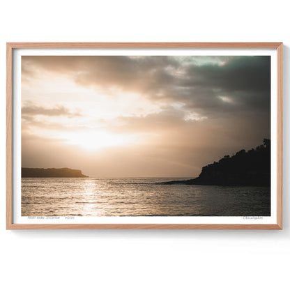 Into the light – Aerial Coastal Print of Pearl Beach