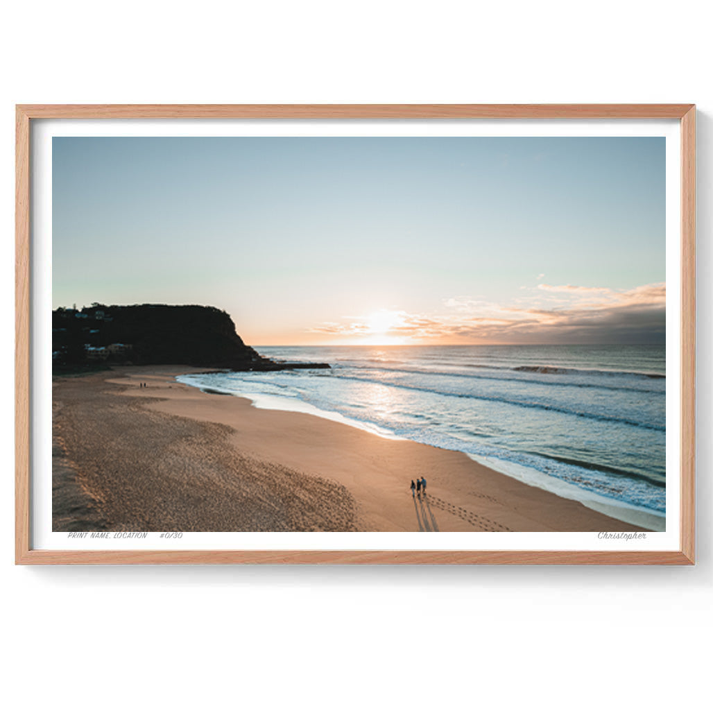 Stroll – Aerial Coastal Print of North Avoca, NSW