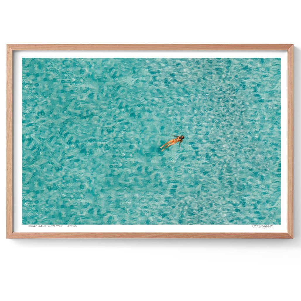 Float – Aerial Coastal Print of Bondi, Sydney