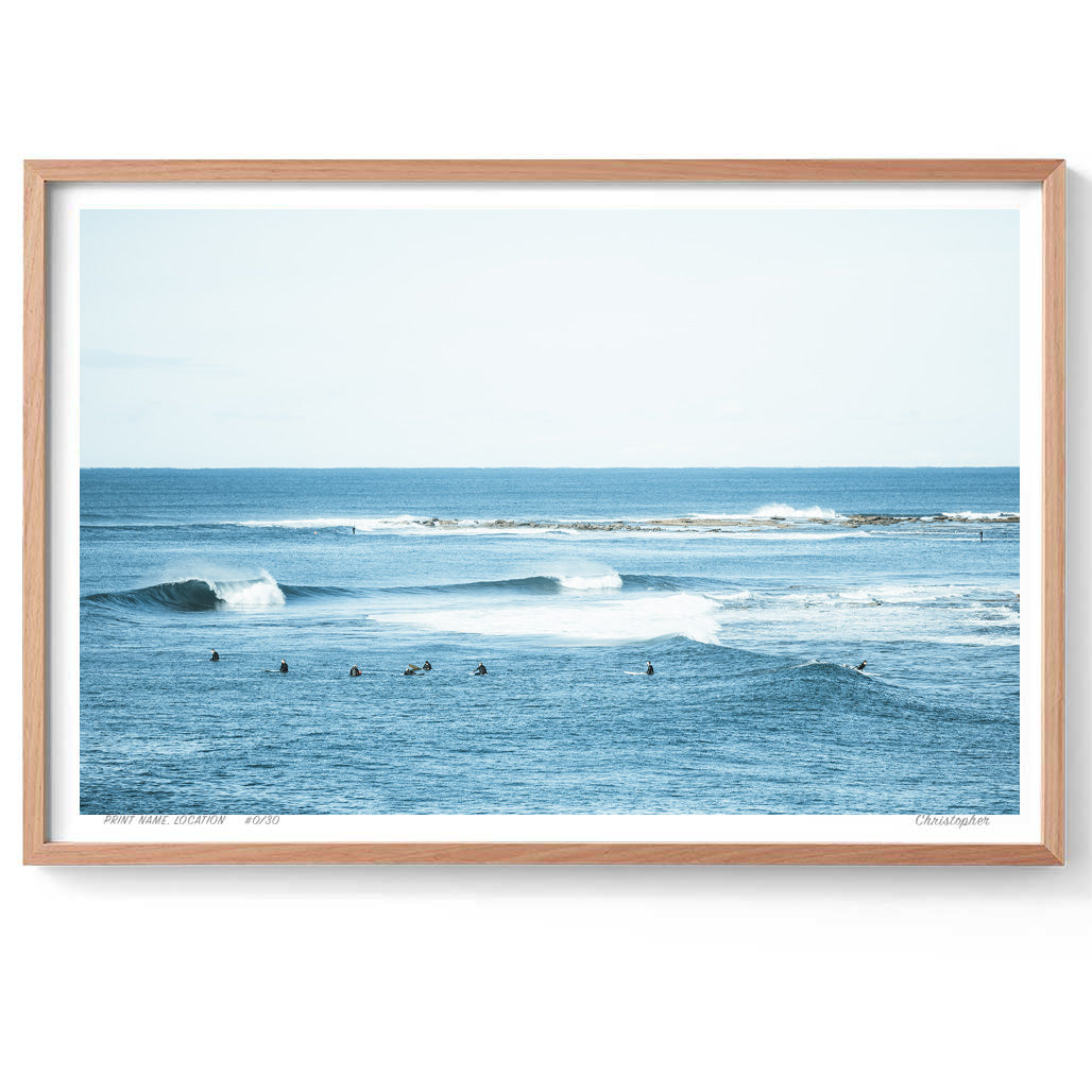 Blue Bliss – Coastal Print of Blue Bay, NSW