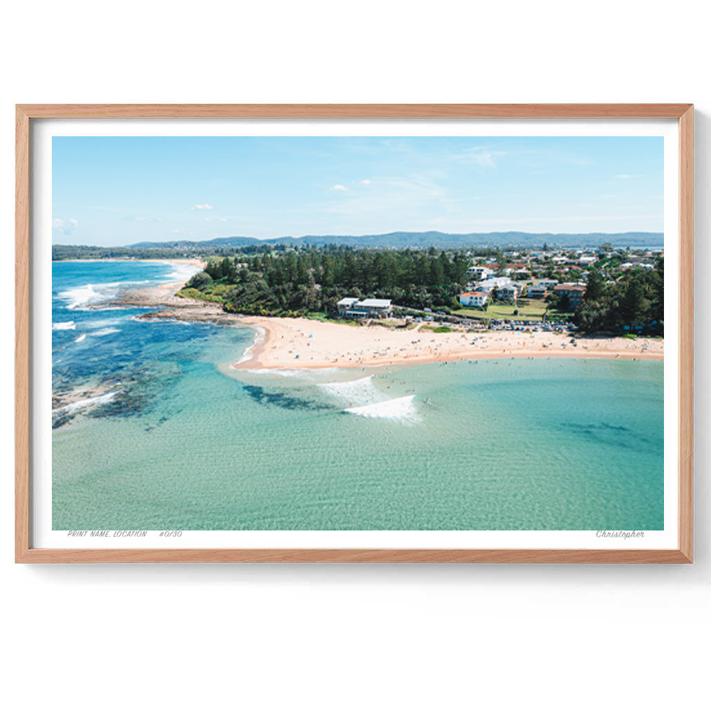 The Superbank – Aerial Coastal Print of Toowoon Bay Beach, NSW
