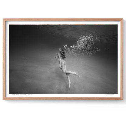 Solitude – Black and White Underwater Fine Art Photography