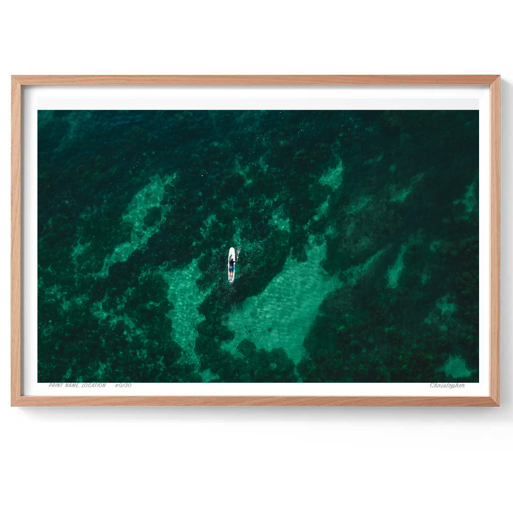 On The Way - Surf Print of Forresters Beach, NSW