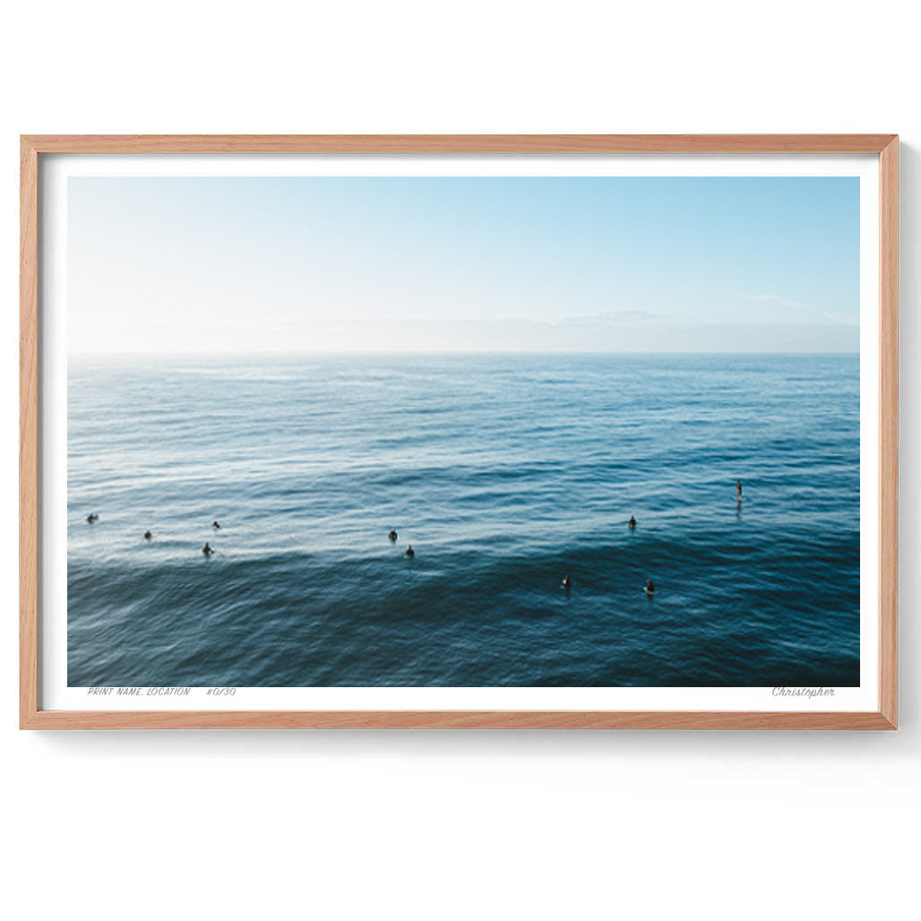 After Tomorrow – Aerial Coastal Print of Shelly Beach, NSW