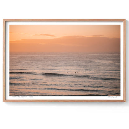 The day before – Aerial Coastal Print of Shelly Beach, NSW