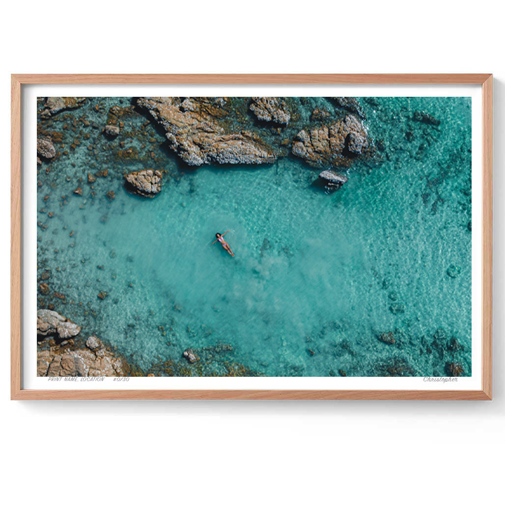 A World Away – Aerial Coastal Print of Hideaway, Far North Queensland