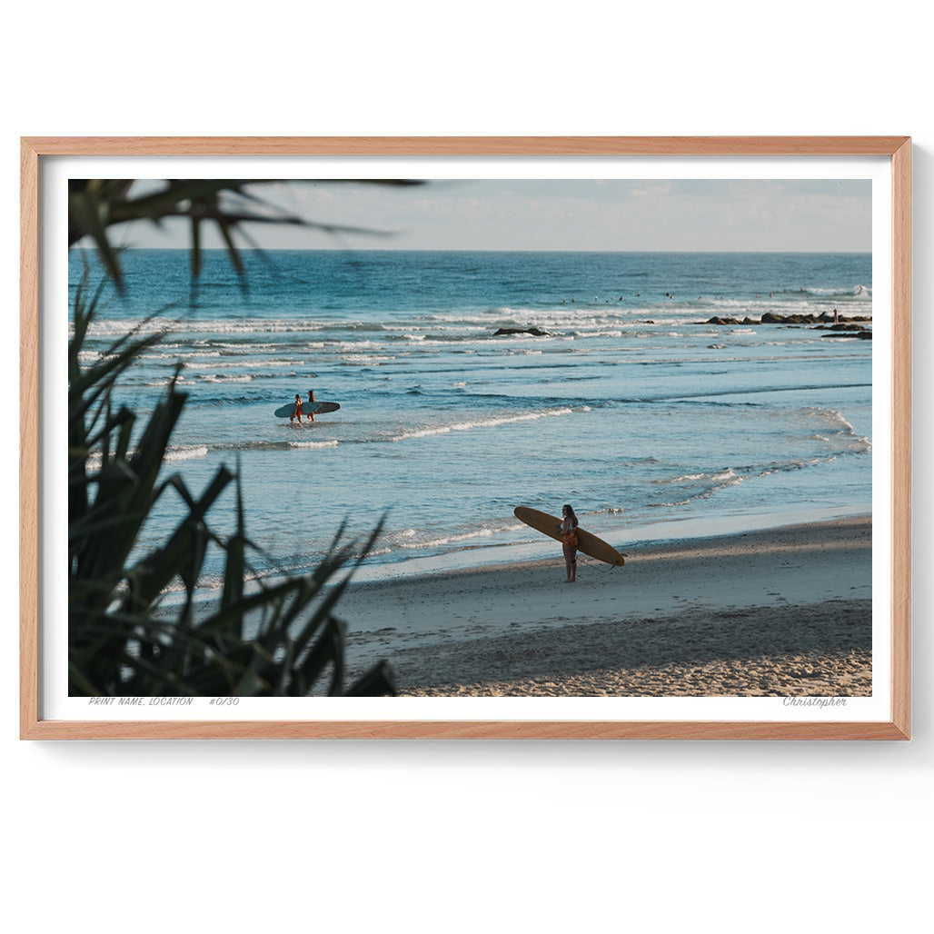 Your Space - Coastal Print of Snapper Rocks, Coolangatta, QLD
