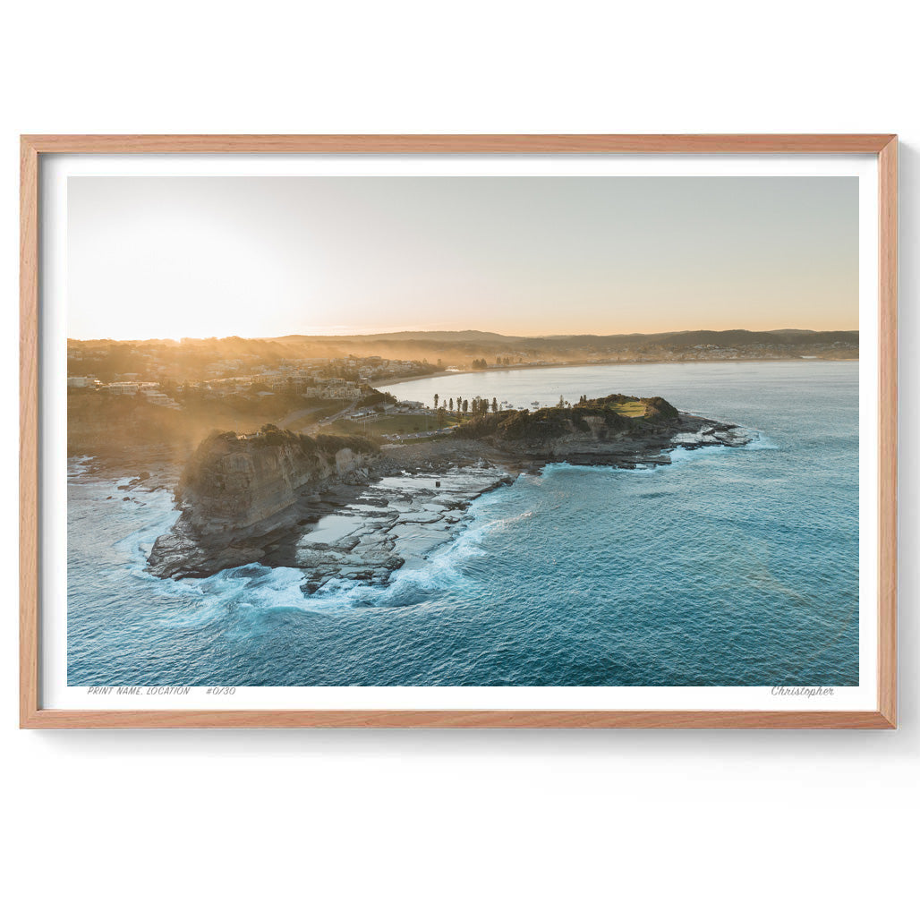 Salt Mist – Aerial Coastal Print of Terrigal Beach, NSW