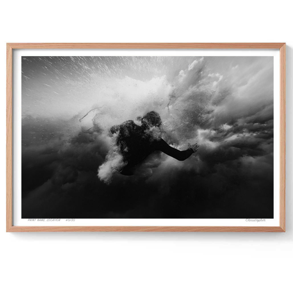 Chaos  - Surf Print of Forresters Beach, NSW