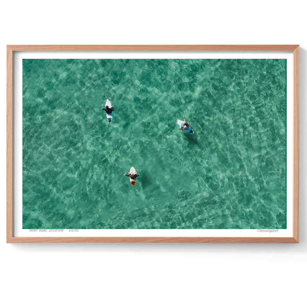 The Magic Number – Fine Art Aerial Coastal Print of Wamberal Beach, NSW