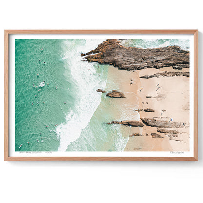 The Rocks - Coastal Print of Snapper Rocks, Coolangatta, QLD