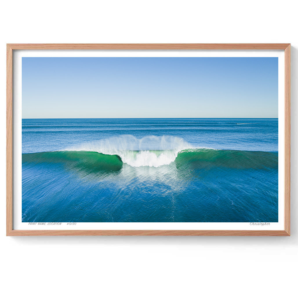 Your Choice – Aerial Surf Print of Forresters Beach, NSW
