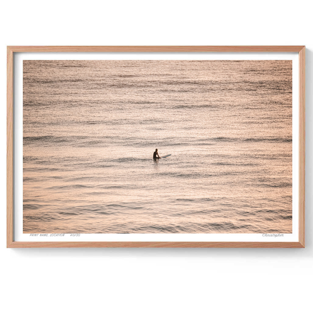 At the Top – Aerial Coastal Print of Shelly Beach, NSW