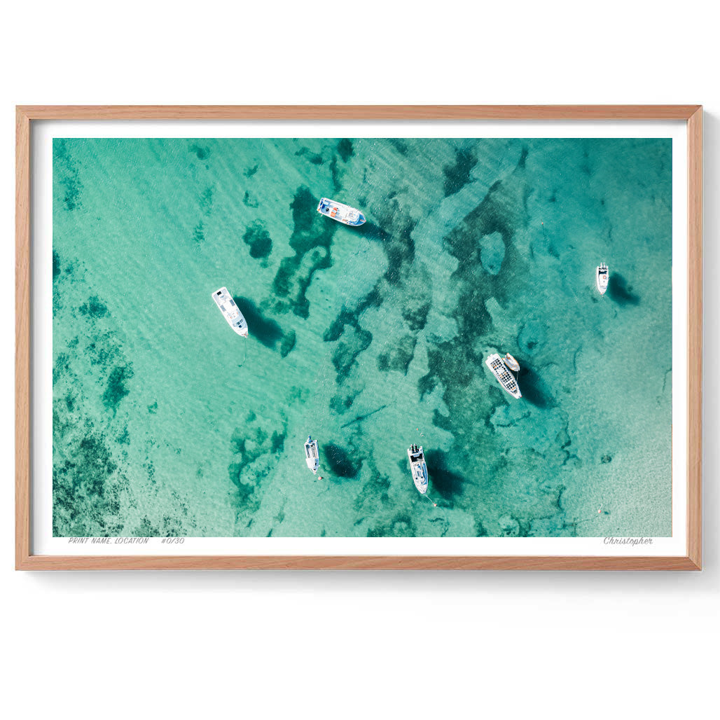 7 Boats – Coastal Print of Terrigal Beach, NSW