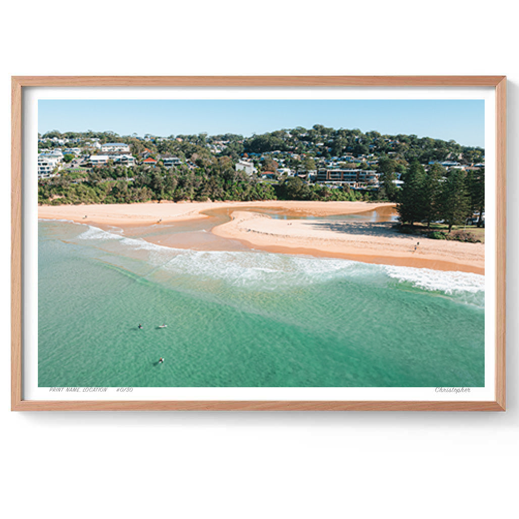 Three Pines – Aerial Coastal Print of Terrigal Beach, NSW