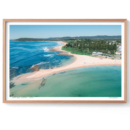 Shapes – Aerial Coastal Print of Toowoon Bay Beach, NSW