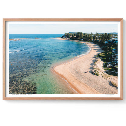 Bay Walks – Aerial Coastal Print of Toowoon Bay Beach, NSW