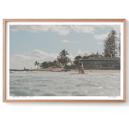 From where you'd Rather be - Coastal Print of Snapper Rocks, Coolangatta, QLD