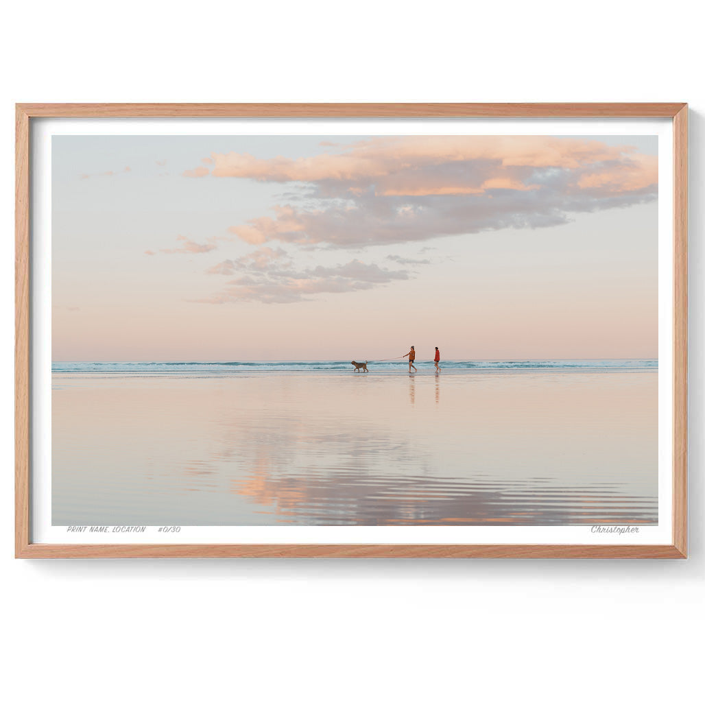 Walking Who - Coastal Print of Coolum, Sunshine Coast QLD