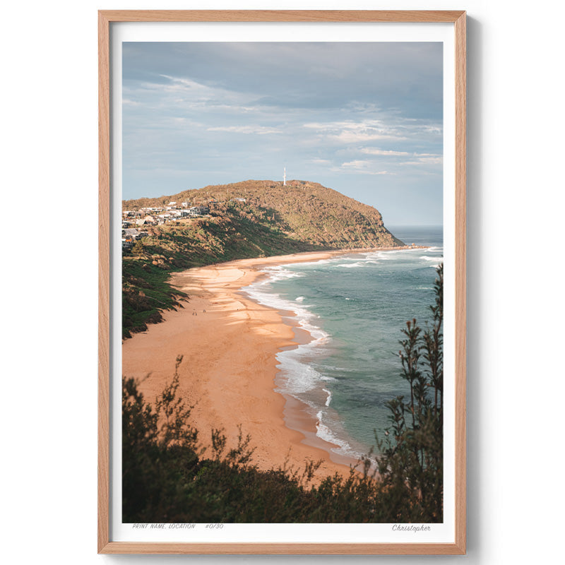 End to End - Surf Print of Forresters Beach, NSW (Copy)